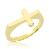 kt tape knee it band  Pequeños Tesoros - Anillos Damas 10 Kt Oro 471/1000 Tapa Llana Cruz