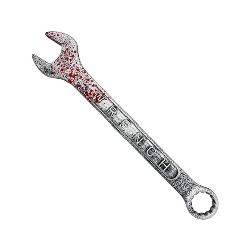 Generico Llave inglesa de Halloween, llave inglesa juguete falso prop casa embrujada - Decoraciones para casas embrujadas para disfraces cosplay para juegos de rol bromas bromas fiestas recolectar