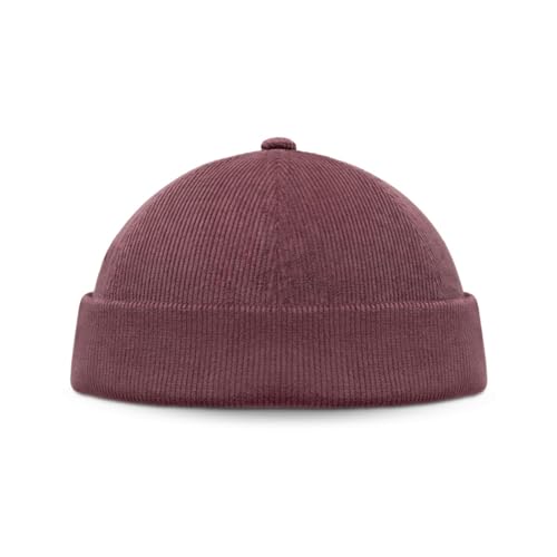 SIROKO - Gorro Docker de Pana Cord Docker Burgundy Rojo