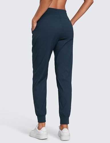Image of CRZ YOGA Ease Line Joggers 26 inch /28.5 inch /30.5 inch | Casual, Lightweight, Ruched Design, Pockets, for Women