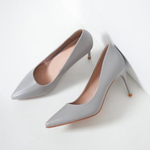 Image of Women's Low Kitten Heel Pumps Classic Fashion Dress Pumps Simple Heeled Shoes for Office Work