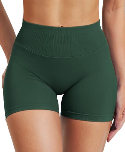 Image of VOYJOY Women Workout Impact Shorts 2.5 inch / 3.6 inch / 4.5 inch / 6 inch Scrunch Butt Booty | Tummy Control, High Waisted, Bike Short, Gentle Compression, for Women