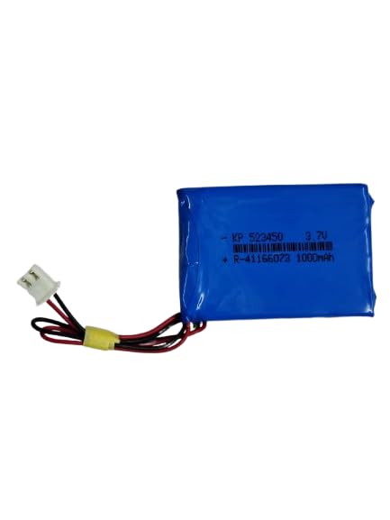 KP Original Battery 3.7V 1000mAH (Lithium Polymer) Lipo Rechargeable Battery Model KP-523450 | Lithium Polymer Battery with Connector - Blue-image-40