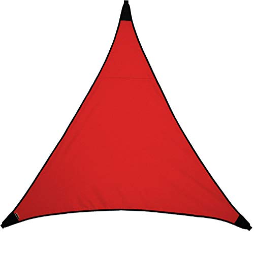 freigarten.de Voile d'ombrage imperméable Protection solaire Jardin avec fixations en lin 100 % protection contre les rayons UV (3,6 m x 3,6 m, rouge) Cover