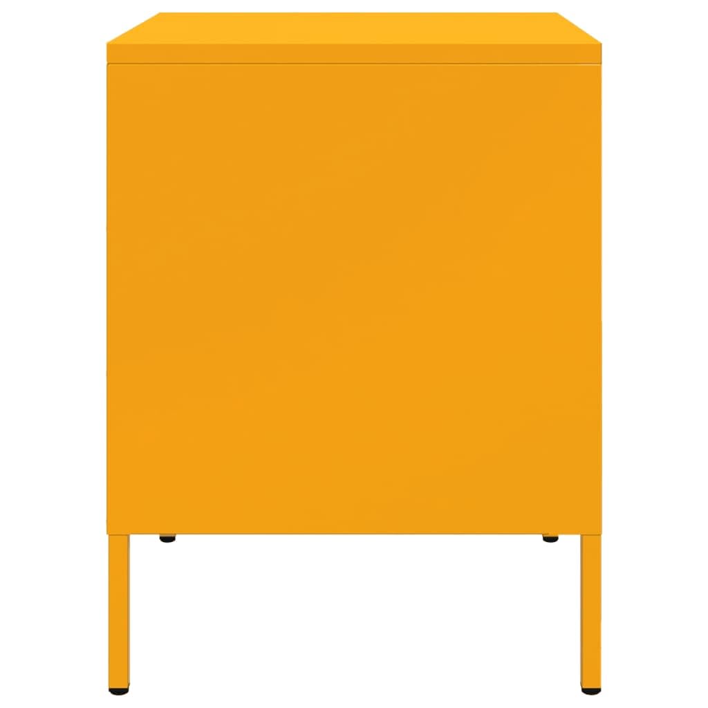 Industrie-Stil Nachttisch mit robustem Stahlgestell, viel Stauraum und multifunktionalem Design für Wohnzimmer, Schlafzimmer und Büro