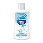Oilatum Junior Soothing Bath Bubbles, For Dry, Sensitive & Eczema-Prone Skin, Gentle Cleanser Soothes & Moisturise Delicate Skin, Everyday use for Babies & Children, Fragrance Free, 1 x 300ml