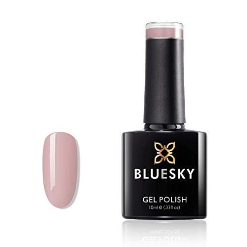 Esmalte en gel de uñas QXG, color natural, UV LED, 10 ml, incluye 2 toallitas de brillo Luvlinail, de la marca Bluesky Cover