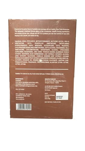 Image of Suroskie My Glow All-In-One Tinted Sunscreen SPF 30 Moisturizer 60 ml (Medium) | Natural Glowy Finish | Green Tea & Niacinamide | Intense Hydration & UVA /UVB Protection | Sweat resistant | Cream For Men & Women