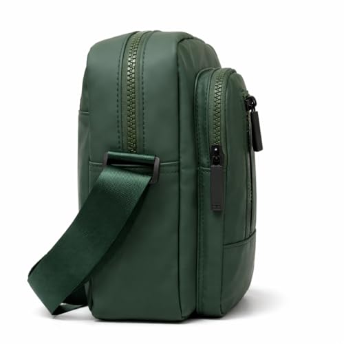 Image of KUNCHI VECTOR Crossbody Sling Bag for Men | Premium Water-Resistant Fabric | Multiple Compartments | Adjustable Strap | Metal Zipper | Gift for Men | Office, Daily Use, Casual & Outdoor