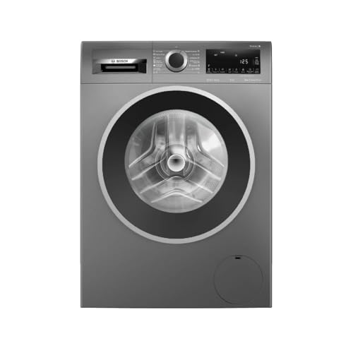 Bosch - Lavadora Libre Instalación, 9 kg, 1400 RPM, Serie 4, Motor EcoSilence, Iron Assist, Pausa+Carga, Acero, WGG244ZRES