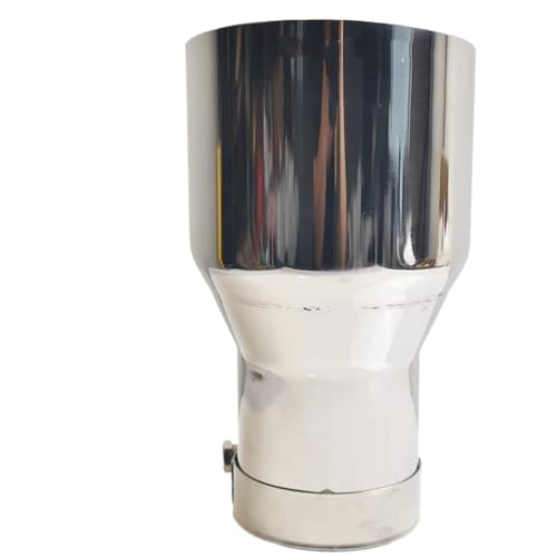 Embout échappement universel coudé en acier inoxydable 70mm vers 89mm pour voiture