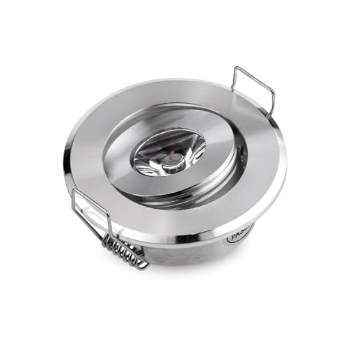 JOYINLED blanc chaud 3000K non dimmable 1 plafonnier rond réglable 3 W LED 220 V