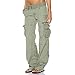 MARSVOVO Cargo Pants for Women with Pockets Soft Light in Weight Tactical Pants Women Fashion Casual Work Women Tactical Pants Cargo Green Size M