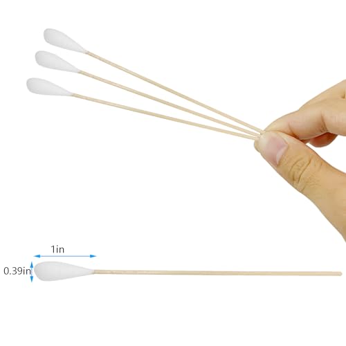 6 Inch Long Cotton Swabs (Large Size) 200pcs for Pets, Gun Cleaning or Makeup 6 Inch Long Cotton Swabs (Large Size) 200pcs for Pets, Gun Cleaning or Makeup