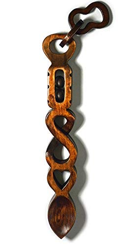 Eternal Celtic Chain - Hand Carved Welsh Love Spoons