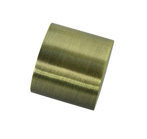 GARDINIA Tapas finales para barras de cortina con Ø 16 mm, 2 piezas, metal, Latón envejecido