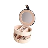 Conception Compacte: Cette petite boîte à bijoux est parfaite pour garder vos accessoires organisés, que ce soit à la maison ou en voyage
