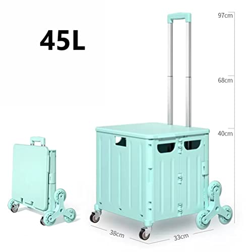 Chariot utilitaire pliable à roulettes robuste pour coffre et marché