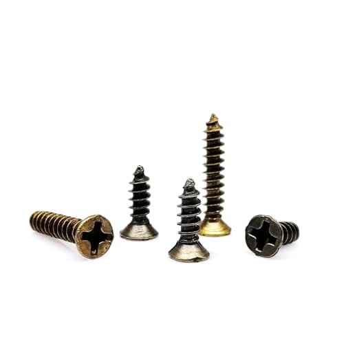 200�� M2 .6 M3 �S�[���f�� �V���o�[ �u�����Y �u���b�N ���� 4-16mm 4�F �X�`�[�� �t���b�g �M�� �Z���t�^�b�s���O�؃l�W(Antique brass,3x8mm)