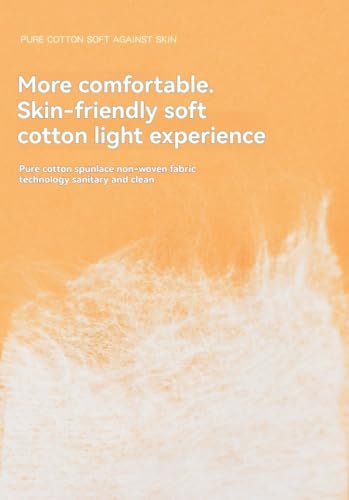 Cabiuty Premium Cotton Pads for Face, 222 Count.100% Cotton. for Makeup Remover, Toner. Natural Facial Cleansing Pad.