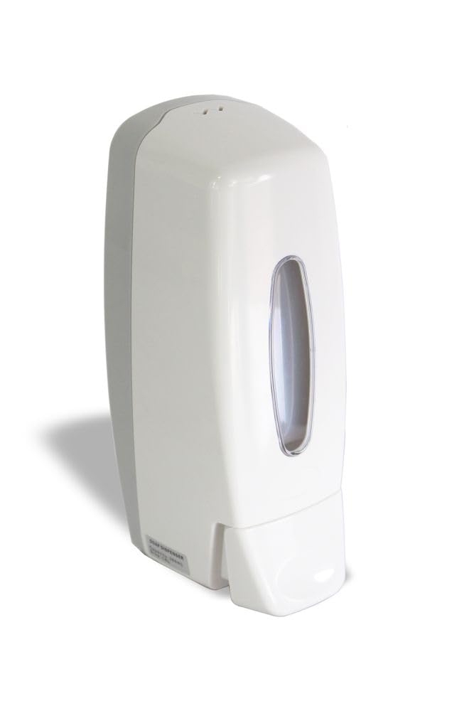 HENDI Lavamanos de Cocina con Grifo de Rodilla, Fregadero Higiénico con Mezclador Agua Fría/Caliente y Dispensador de Jabón, Desagüe Ø50mm, 400x330x(H)560mm, Acero Inoxidable