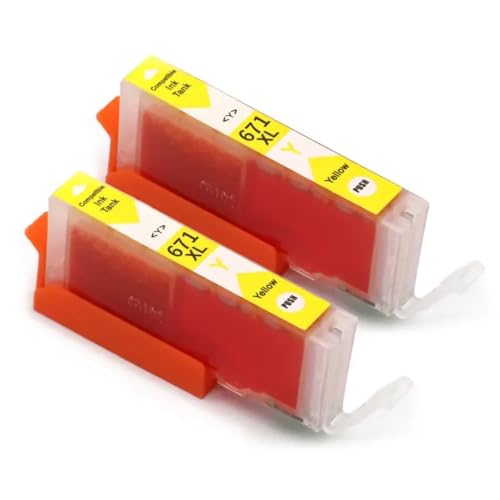PGI-670 CLI-671 encre jaune compatible pour réparer les manques