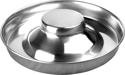 ELTON Stainless Steel Bowl/Saucer Specially Developed for puppys with an Elevation in The Middle and a Very Low Rim. Round Stainless Steel Pet Bowl (1400 ml Silver) (B08GSDHPHG) Amazon Price History, Amazon Price Tracker