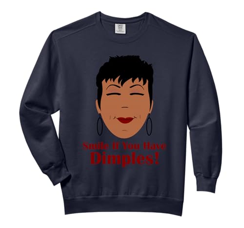 Smile If You Have Dimples Women's Fashion Casual Graphic Comfort Colors Adult Sweatshirt
