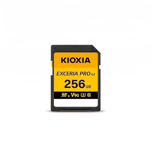 Image of KIOXIA EXCERIA PRO G2 256GB SD Card for Camera | Made in Japan | SDXC UHS-II V90 U3 | 310MB /s Read, 295MB /s Write | 8K Video Recording | 5-Yr Warranty