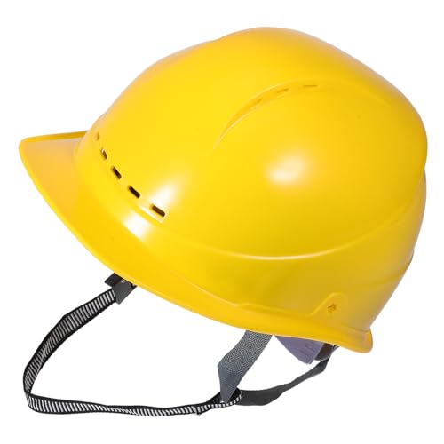 Casque de chantier jaune GALPADA pour adulte en verre renforcé avec protection anti-chocs léger