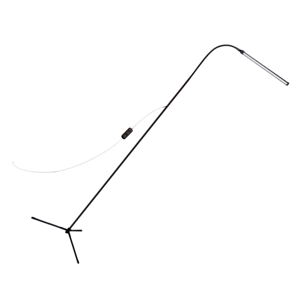Lámpara de Lectura Regulable LED con Clip Negra de Brazo Largo | Flicker-free, 1 Juego, Aluminio E Hierro, Diseño Simple y Elegante para Mesa y Lectura