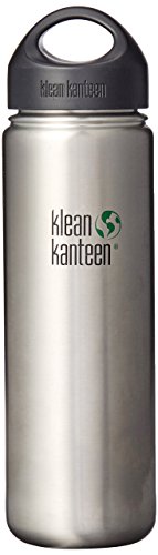 Klean Kanteen   Cantimplora con boca ancha, acero inoxidable, 1.182 litros