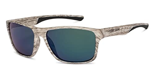 Image of Vincent Chase By Lenskart | Full Rim Rectangle Stylish Sunglasses | Polarized and UV Protected | For Men and Women | Large | VC S14121