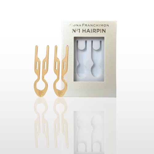 No1 Hairpin Petite Steel (2 per box) | Fiona Franchimon Create Any Hairstyle in 30 Second Updos & Volume For Fine Regular hair. All day Hold (Gold)