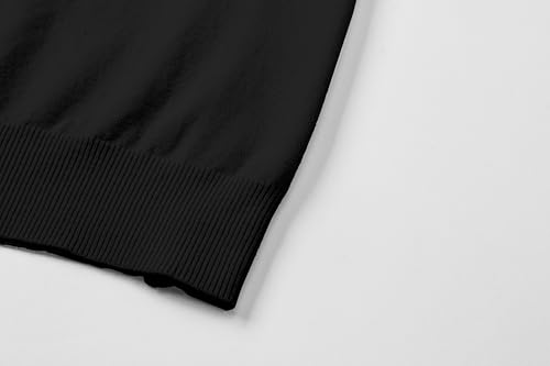 DAIMIDY Men's Crew Neck Pullover Sweater Wool Blend Tee Solid Knitted Soft Short Sleeve Casual Basic Tops4