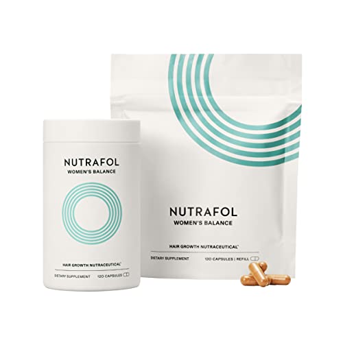Nutrafol Women’s Balance Menopause Supplement, Clinically Proven Hair Growth Supplement for Visibly Thicker Hair and More Scalp Coverage Through Menopause (2-Month Supply)