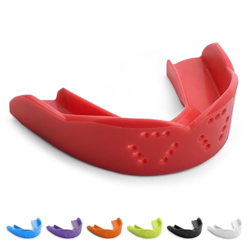 SISU 3D Youth Mouthguard, Intense Red - Pre-Formed, Easy Fit
