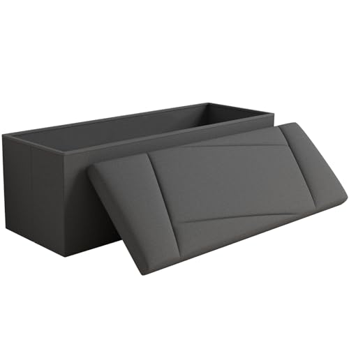 Rilelola Ottoman with Storage, 43 Inches Folding Storage Ottoman Bench for Bedroom, End of Bed...
