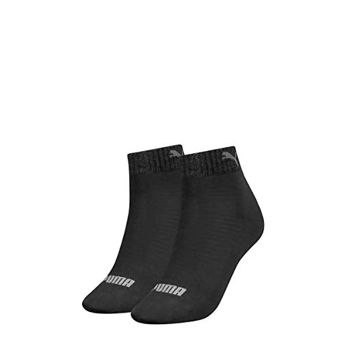 Chaussettes PUMA Quarter anti-glisse confort quotidien lot de 2 femme