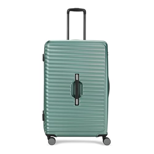 Image of Skybags Plastic Spinner Trunk Check-in Trolley Bag, 78cm | Large Hardsided Luggage with Smooth 8-Wheel & TSA Lock | Suitcase for Travel | 5-Year International Warranty (Green)