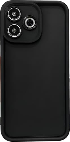 Image of Scalebee Case Cover for Mi Redmi 13 5G / Poco M6 Plus 5G, Black | Matte Soft, Flexible Silicon, Shockproof, Camera Protection