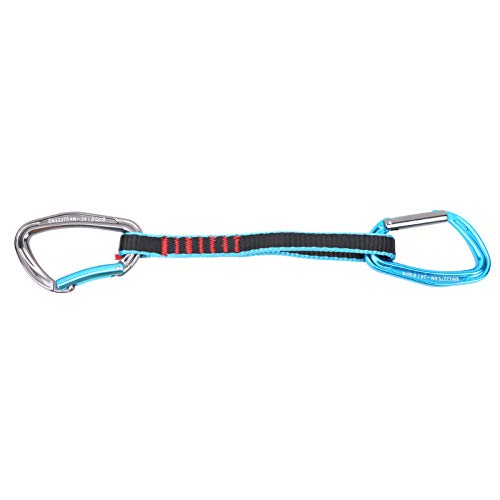 Camnal Quickdraw Sling, Camnal 38CM Safety Lock Extenders Straight Bent Carabiner Rock Climbing Quickdraw Sling - Image 2