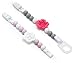 Pacifier Clip 2-Pack Rose Silicone Beaded Binky & Soothie Holder, Baby Dummy