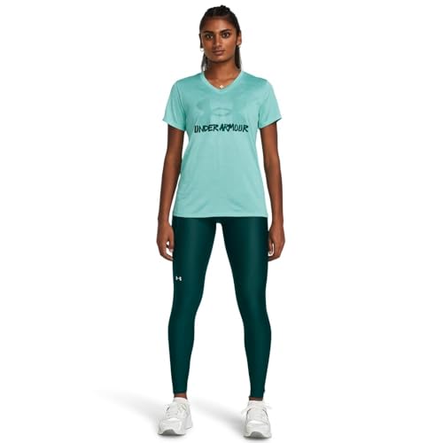 Image of Under Armour Womens HeatGear Armour High Waisted Pocketed No-Slip Leggings