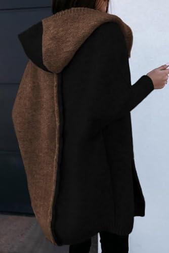 Image of Astylish Women 2026 Fall Clothes Outfits Hooded Knit Cardigan Sweaters