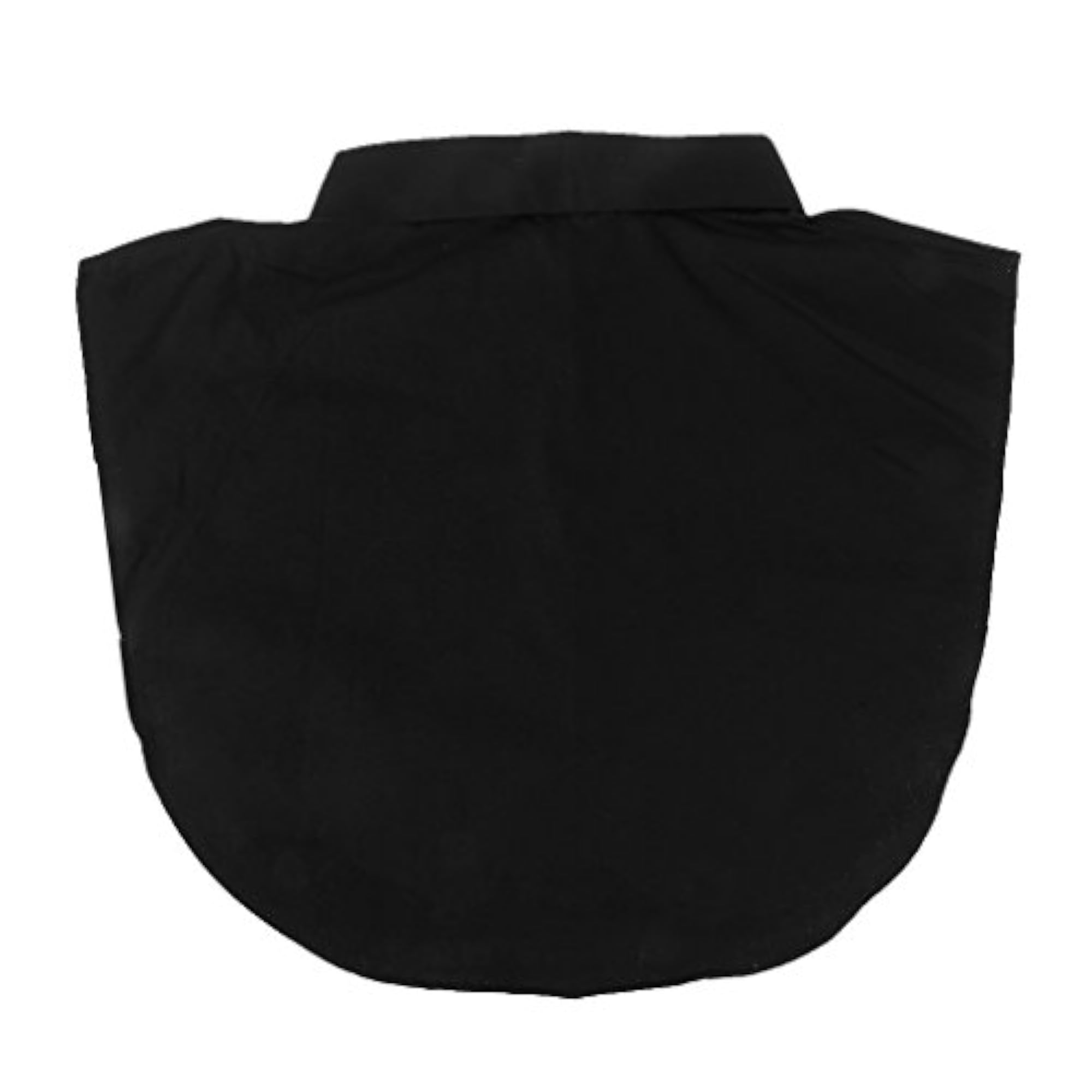 Women's Detachable Black Half Shirt Blouse Collar