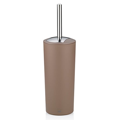 kela 22277 WC-Set Marta, Diametro 11 cm, plastica, 11 x 36, 50 cm, in plastica Colore Tortora