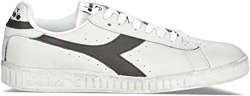 Diadora Game L Low Waxed, Chaussures de Gymnastique Mixte Adulte, Blanc (White/Black C0351), 40 EU