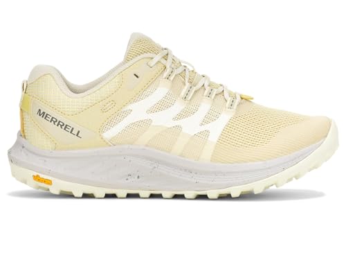 Merrell Women's Antora 3 Trail Running Shoe, Cream, 5.0