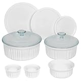 CorningWare French White Round Bakeware Set (10-Piece, White) (1117223)